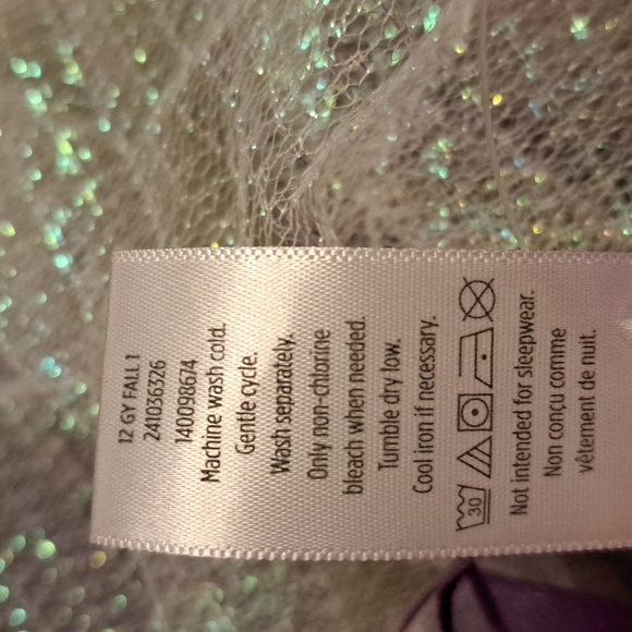 Gymboree fairy costume, has triange tear in the fabric, size 10/12 - Picture 5 of 5
